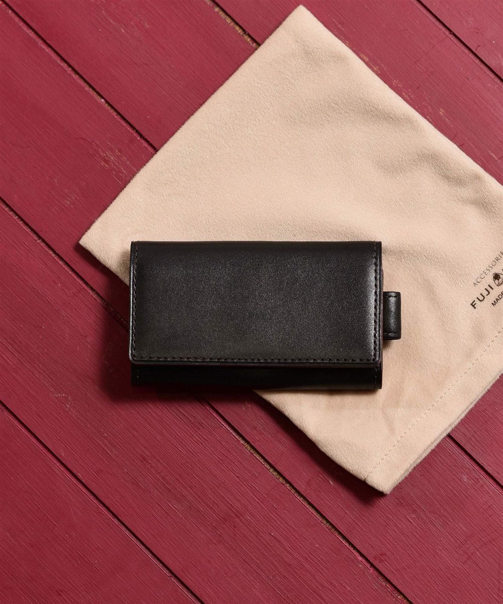 フジタカ デュプイ ボックスカーフ ボックス キーケース 5連 スマートキー対応