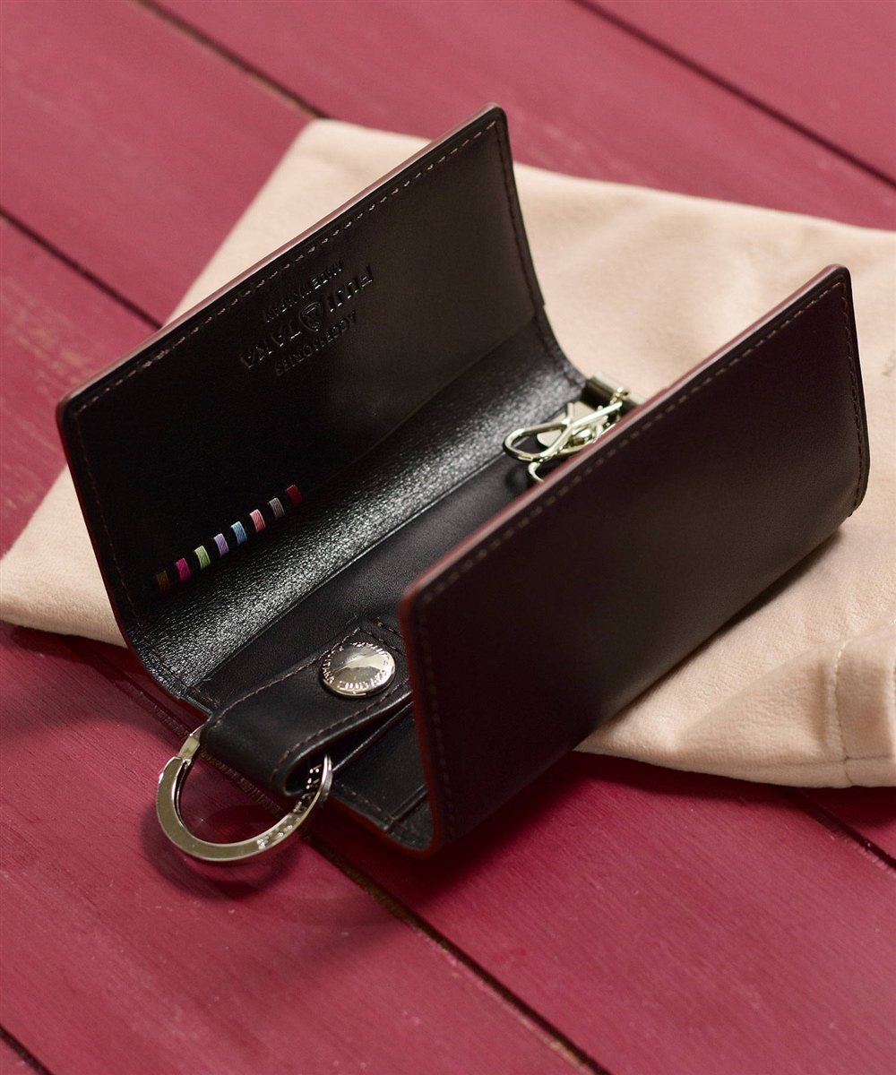 フジタカ デュプイ ボックスカーフ ボックス キーケース 5連 スマートキー対応