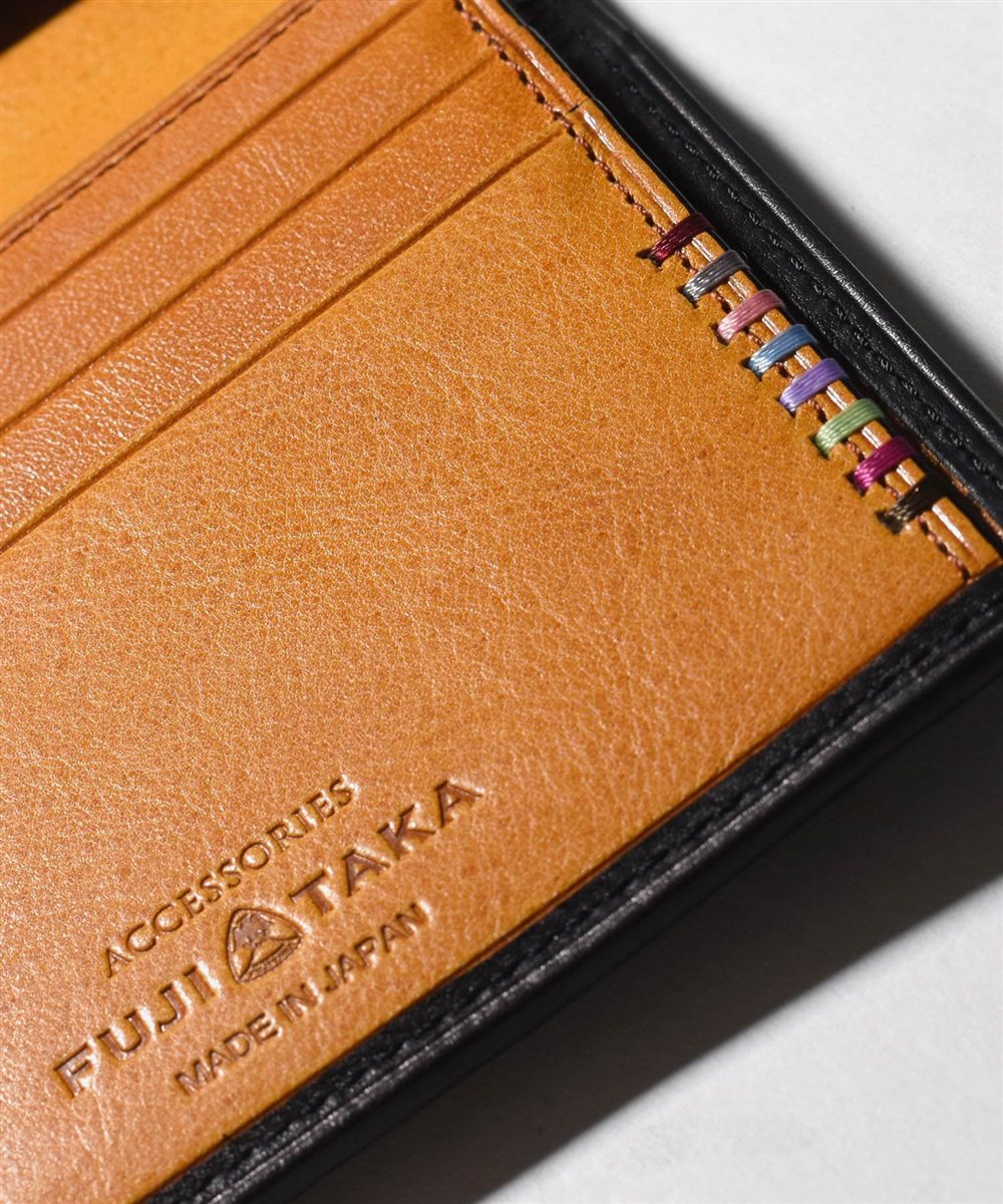 フジタカ ネイション コンパクト 二つ折り財布 カード段6