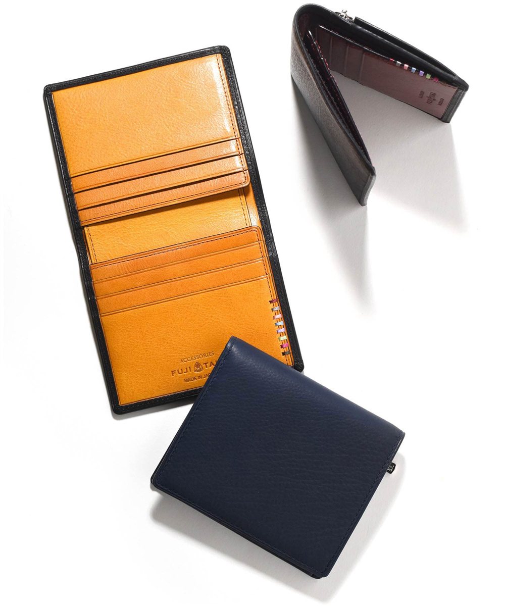 フジタカ ネイション コンパクト 二つ折り財布 カード段6