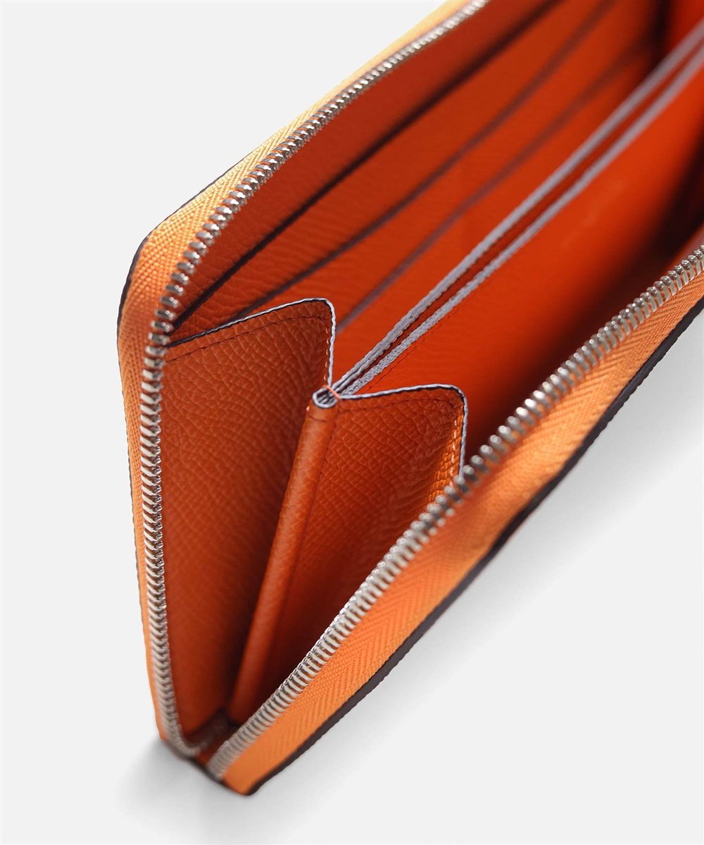 フジタカ ワープロラックス ラウンドファスナー長財布 カード段10