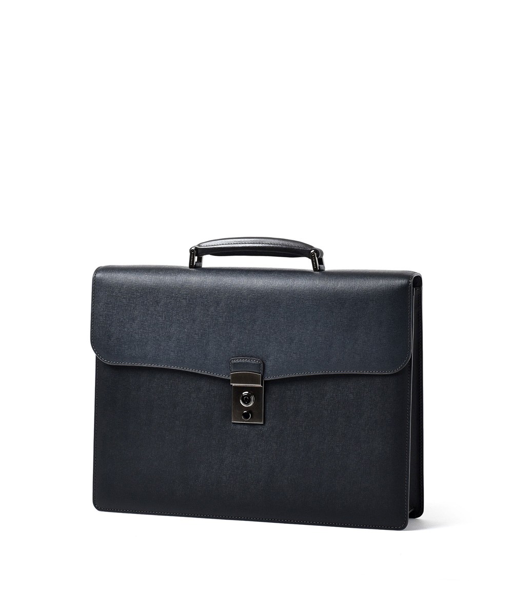 フジタカ ディアマン レザービジネスバッグ A4 カブセ