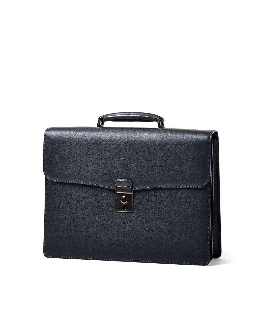 フジタカ ディアマン レザービジネスバッグ B4 ダブルルーム カブセ