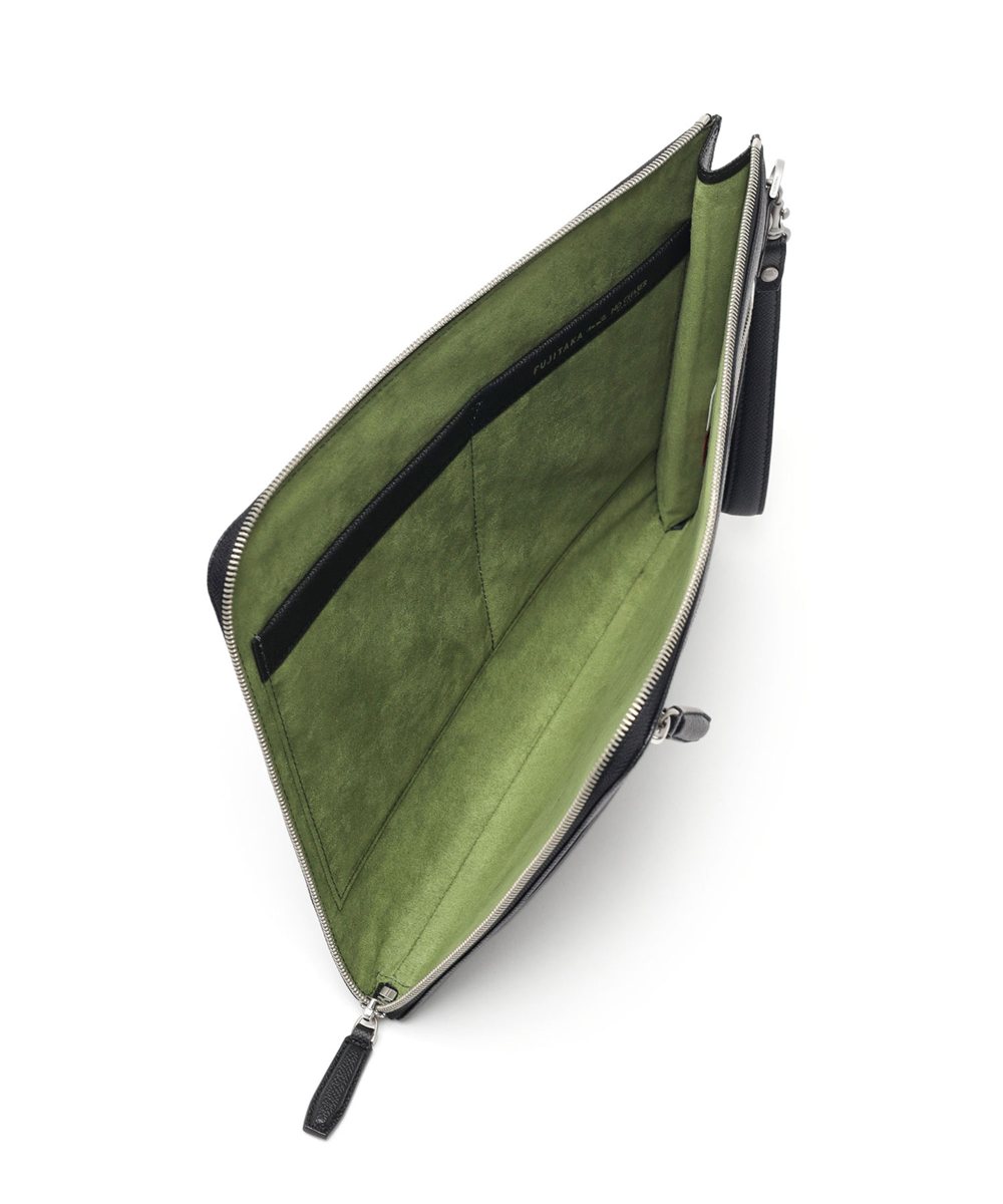 フジタカ ミーツ NO CHASER レザークラッチバッグ A4