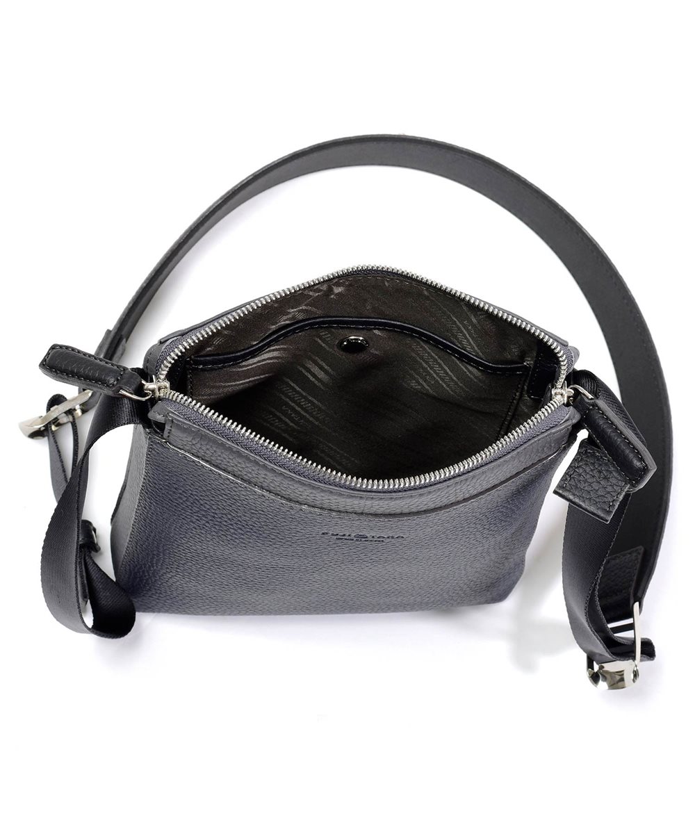 フジタカ ソル ネックポーチ型 レザーショルダーバッグ