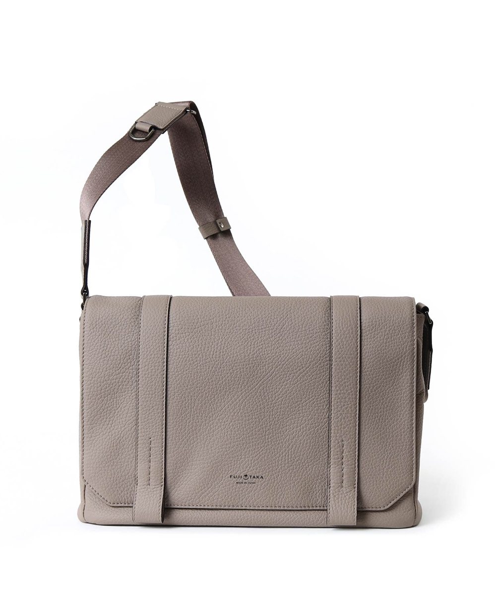 フジタカ アルタ かぶせ レザーショルダーバッグ A4