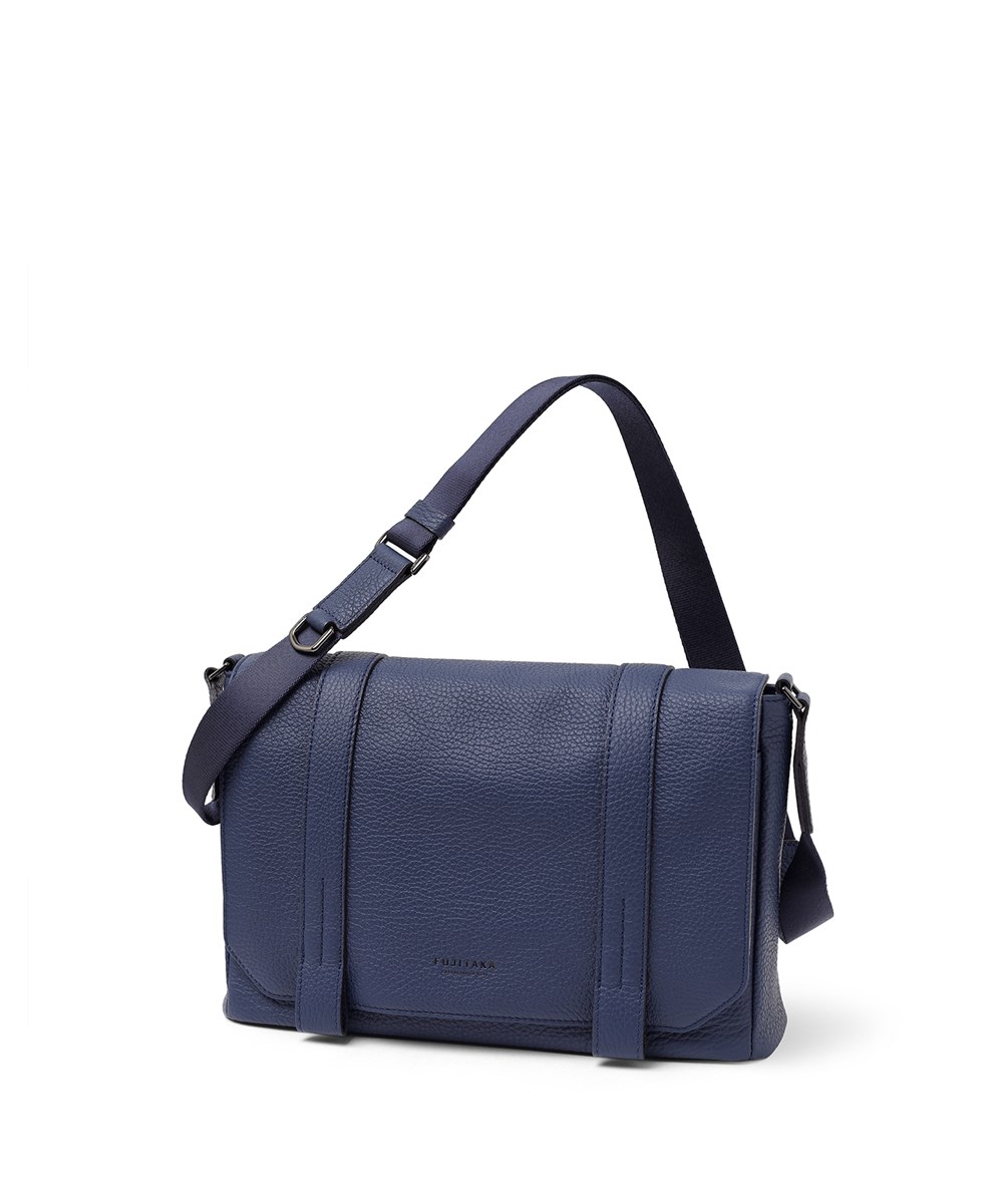 フジタカ アルタ かぶせ レザーショルダーバッグ B5