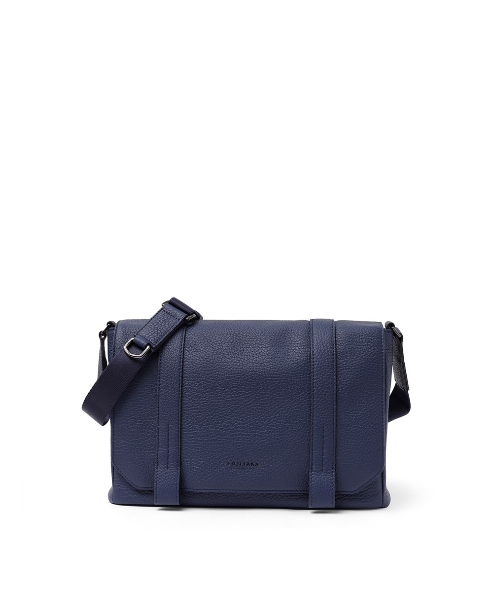 フジタカ アルタ かぶせ レザーショルダーバッグ B5