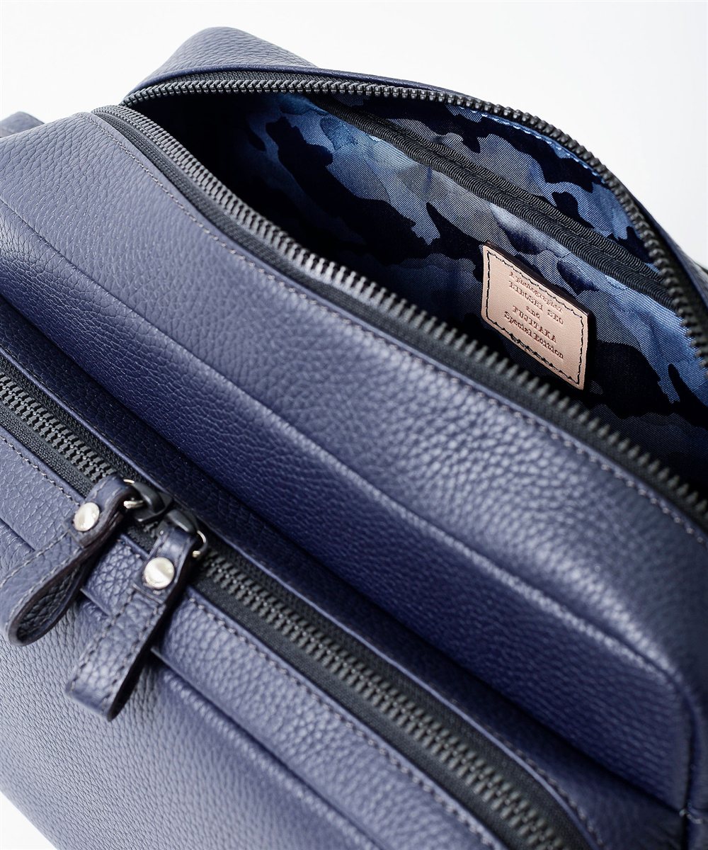 フジタカ ミーツ HIROSHI SEO 旅するバッグ カメラ用インナー付き  レザーショルダーバッグ