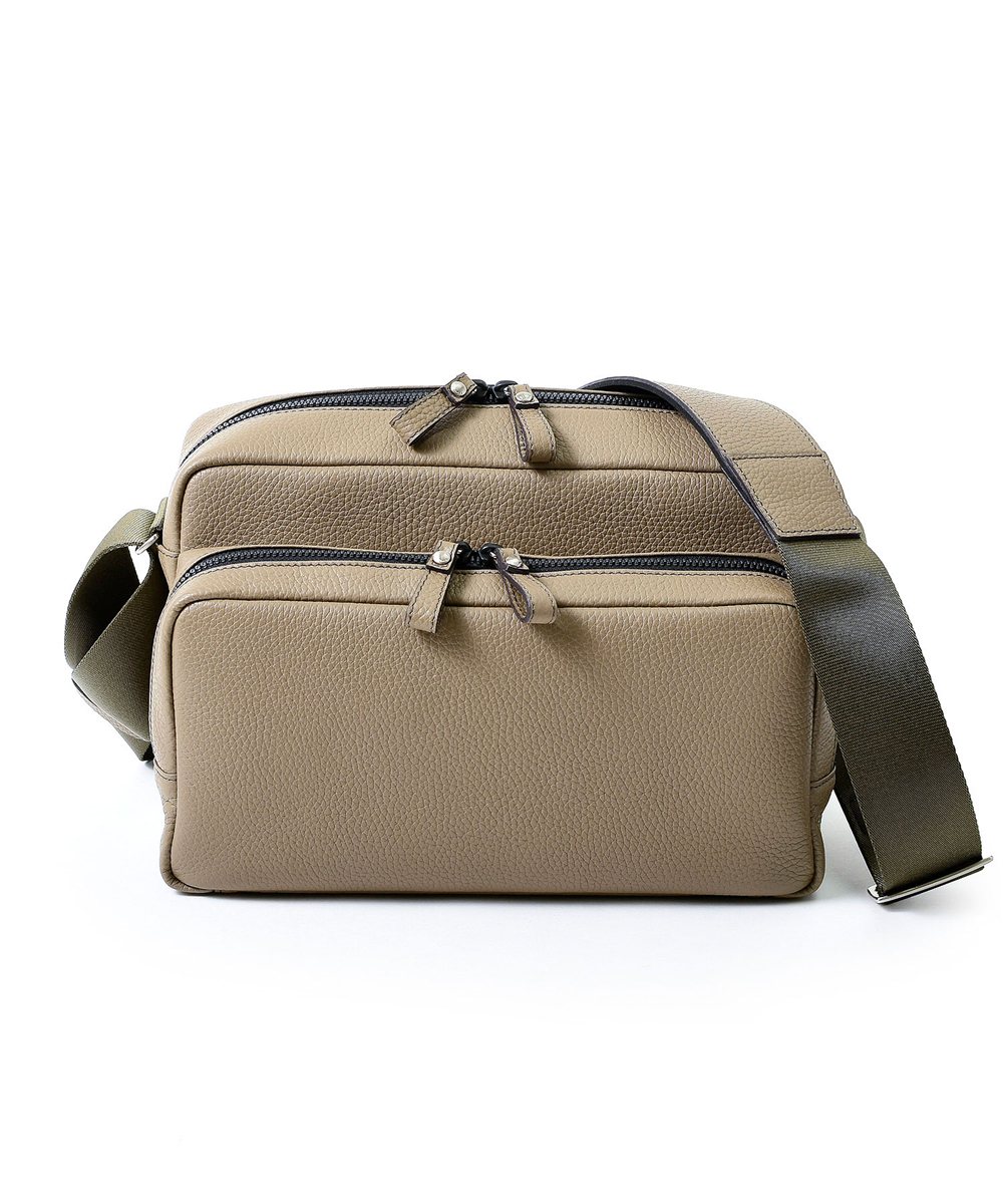 フジタカ ミーツ HIROSHI SEO 旅するバッグ カメラ用インナー付き  レザーショルダーバッグ