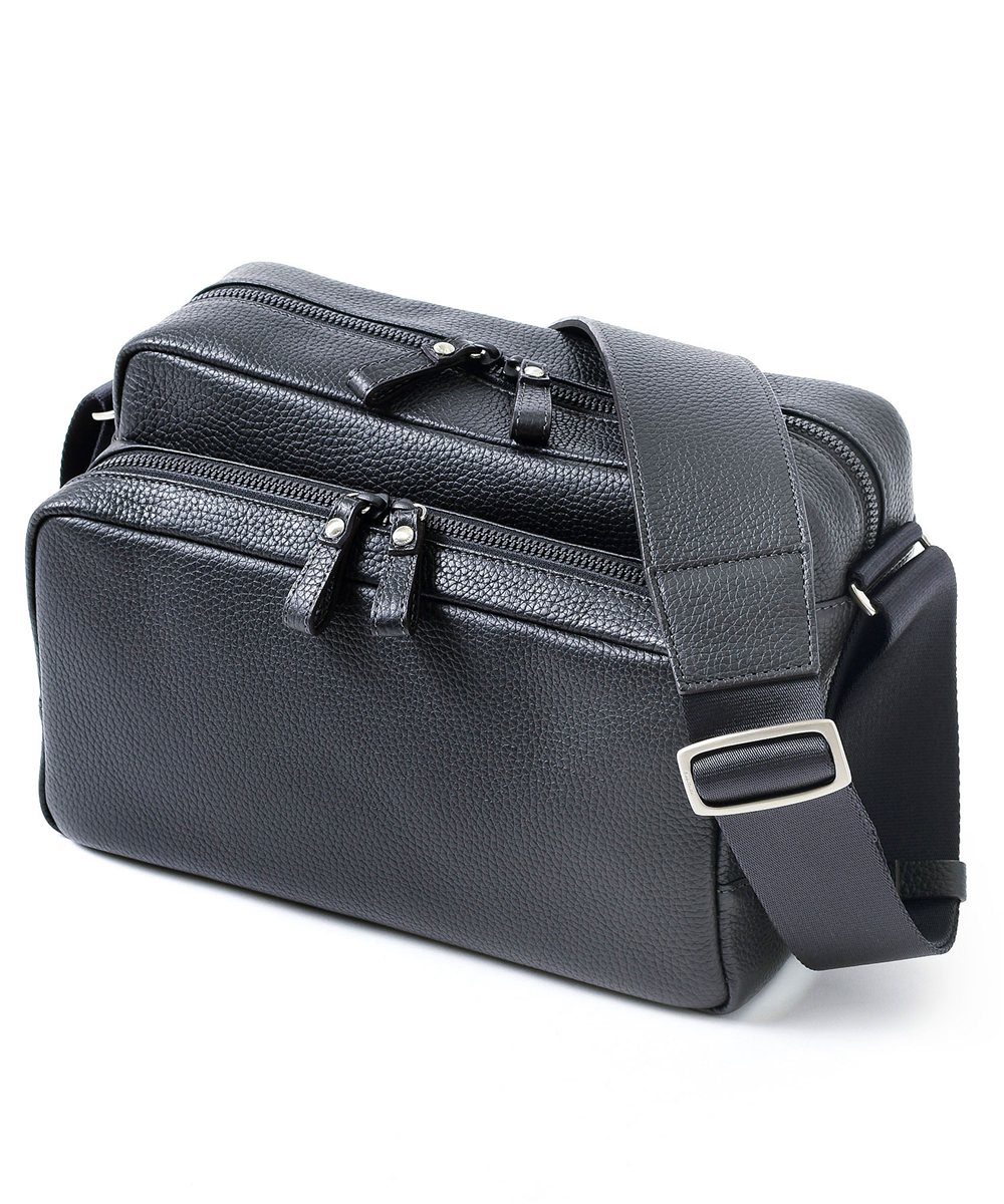 フジタカ ミーツ HIROSHI SEO 旅するバッグ カメラ用インナー付き  レザーショルダーバッグ
