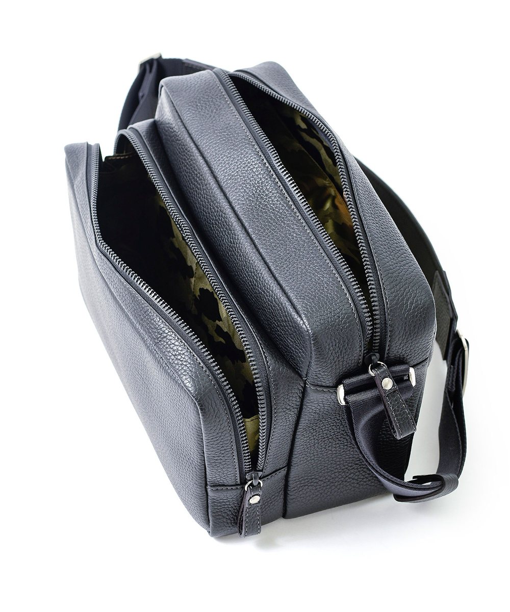 フジタカ ミーツ HIROSHI SEO 旅するバッグ カメラ用インナー付き  レザーショルダーバッグ