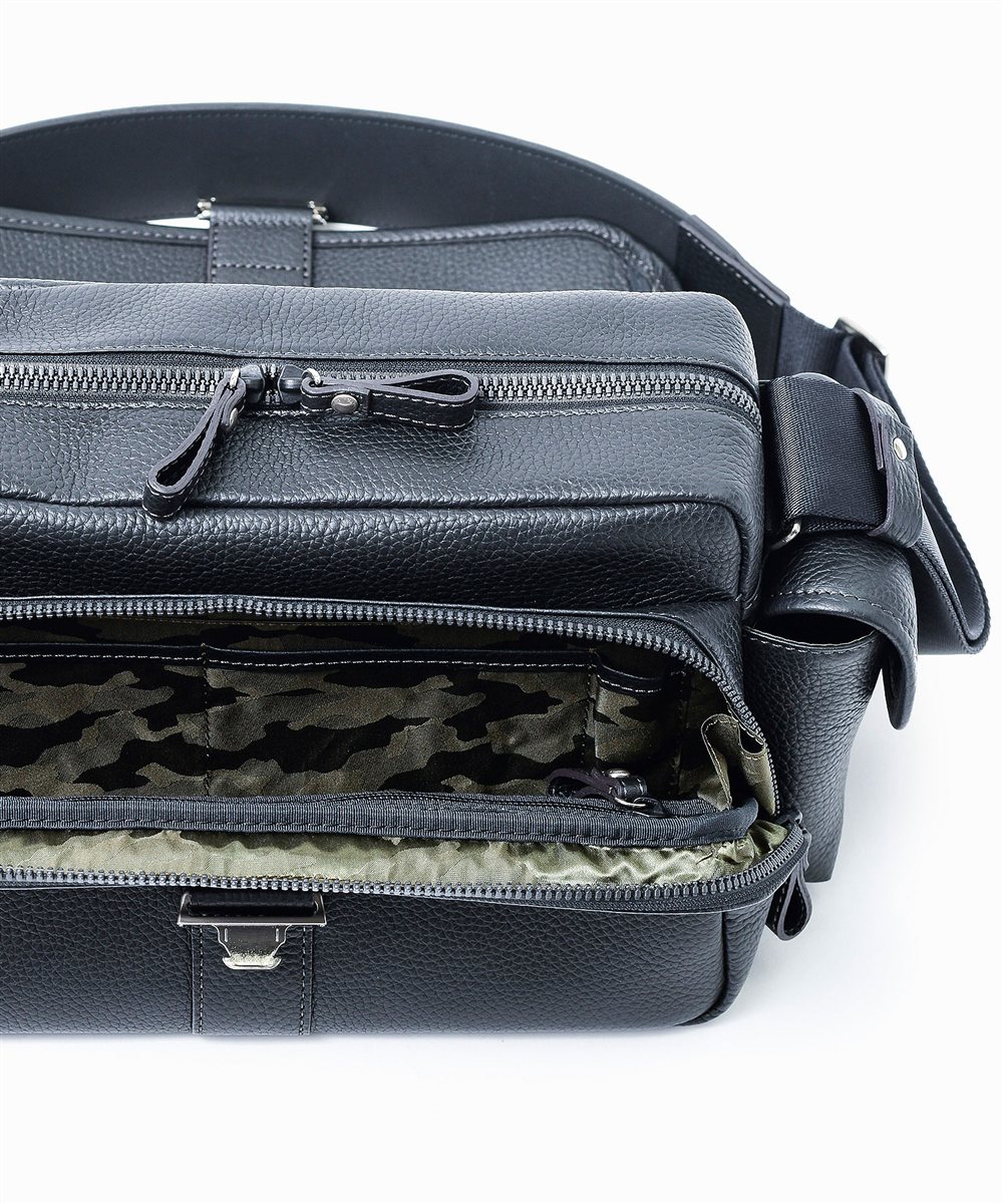 フジタカ ミーツ HIROSHI SEO 旅するバッグ レザーショルダーバッグ