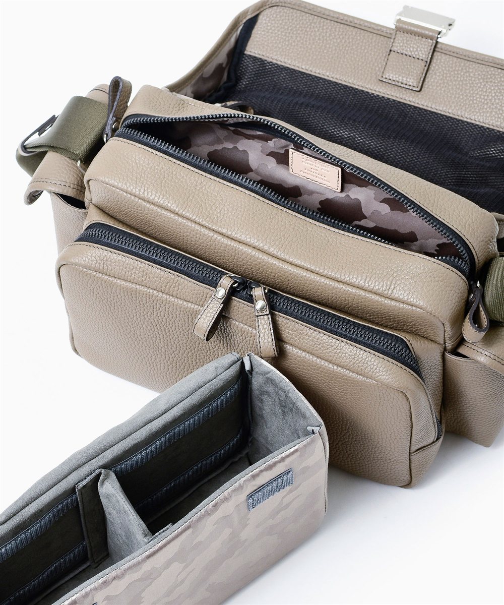 フジタカ ミーツ HIROSHI SEO 旅するバッグ レザーショルダーバッグ