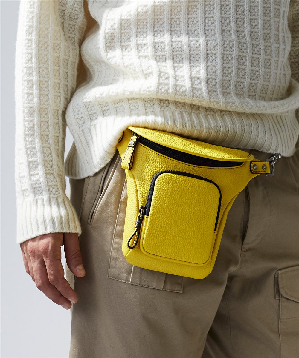 フジタカ ミーツ HIROSHI SEO 旅に最高なタテ型 ウエストバッグ