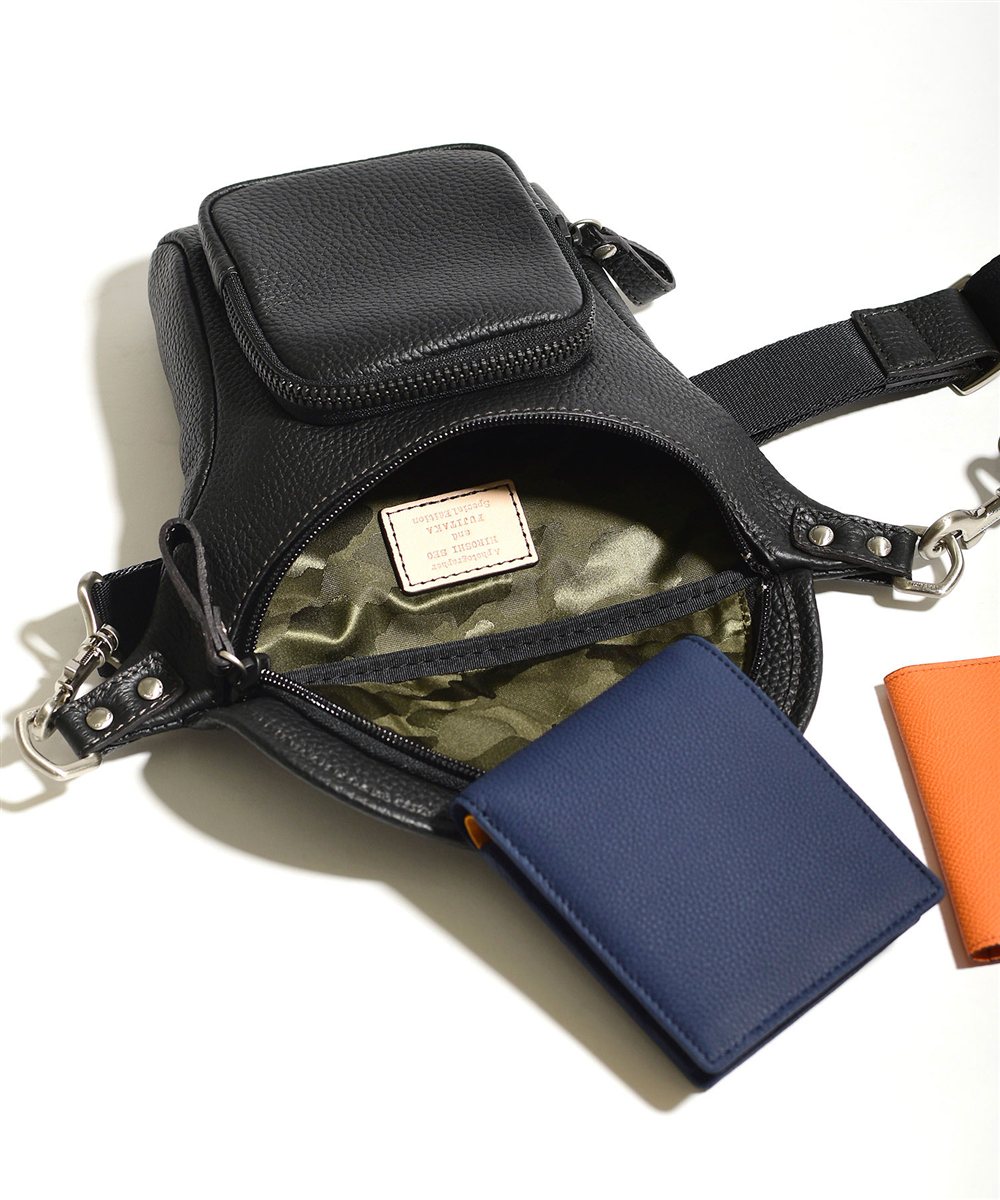 フジタカ ミーツ HIROSHI SEO 旅に最高なタテ型 ウエストバッグ