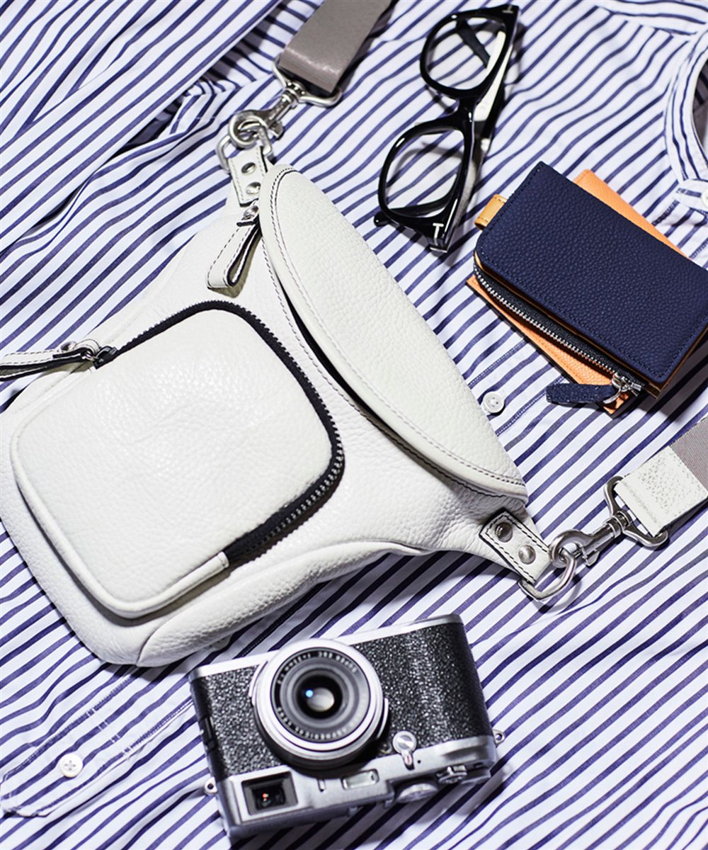 フジタカ ミーツ HIROSHI SEO 旅に最高なタテ型 ウエストバッグ