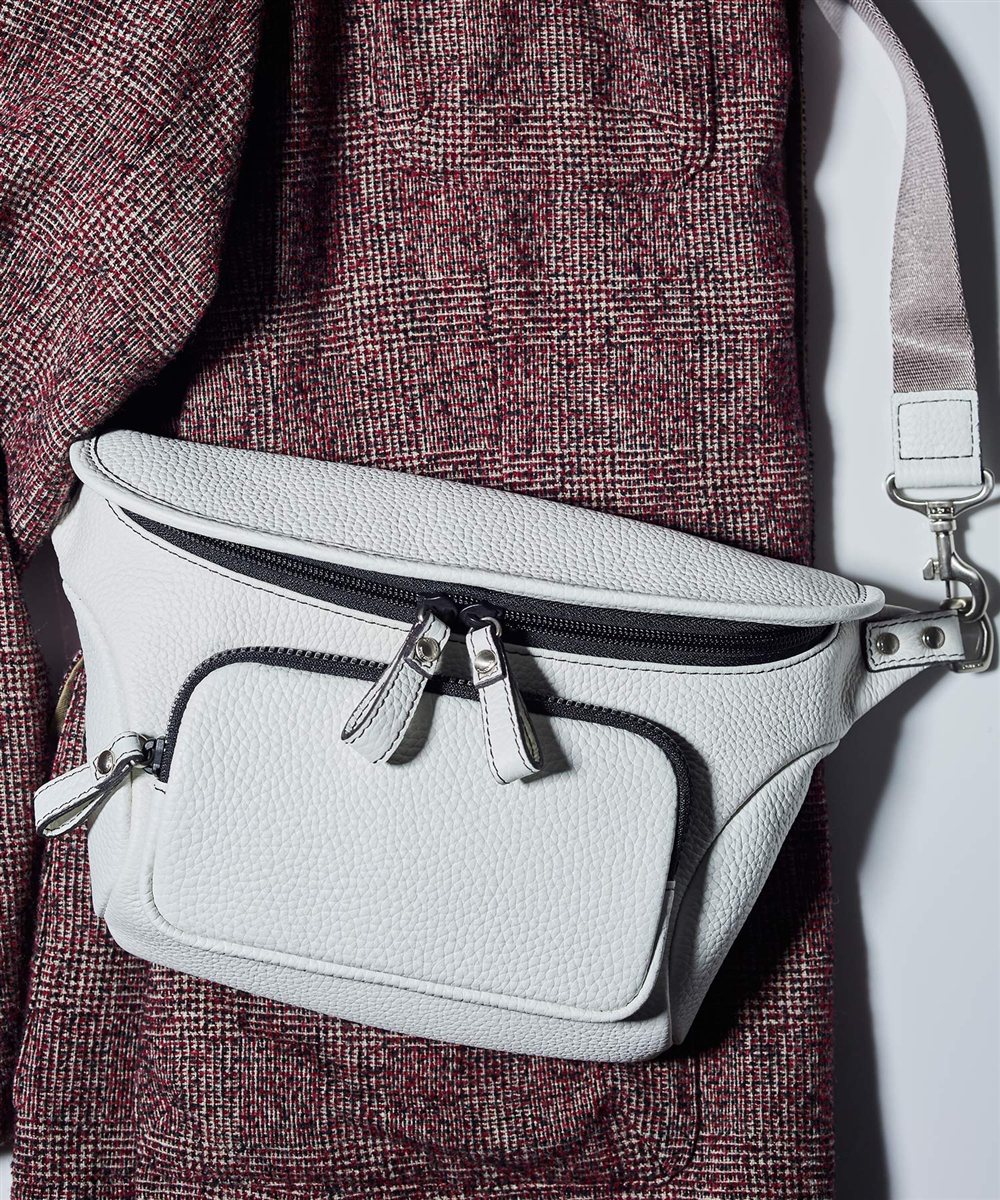 フジタカ ミーツ HIROSHI SEO 旅に最高なヨコ型 ウエストバッグ