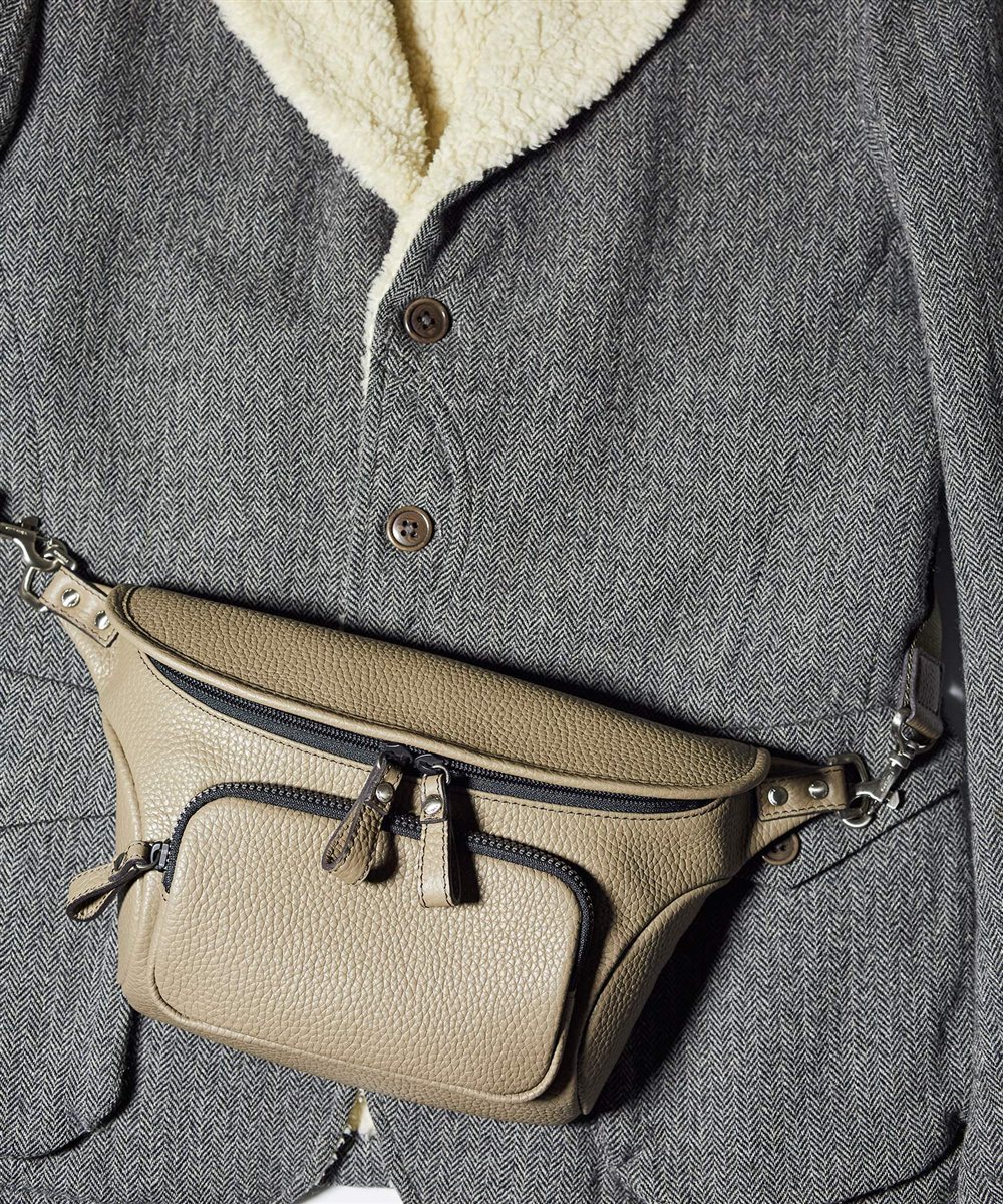 フジタカ ミーツ HIROSHI SEO 旅に最高なヨコ型 ウエストバッグ