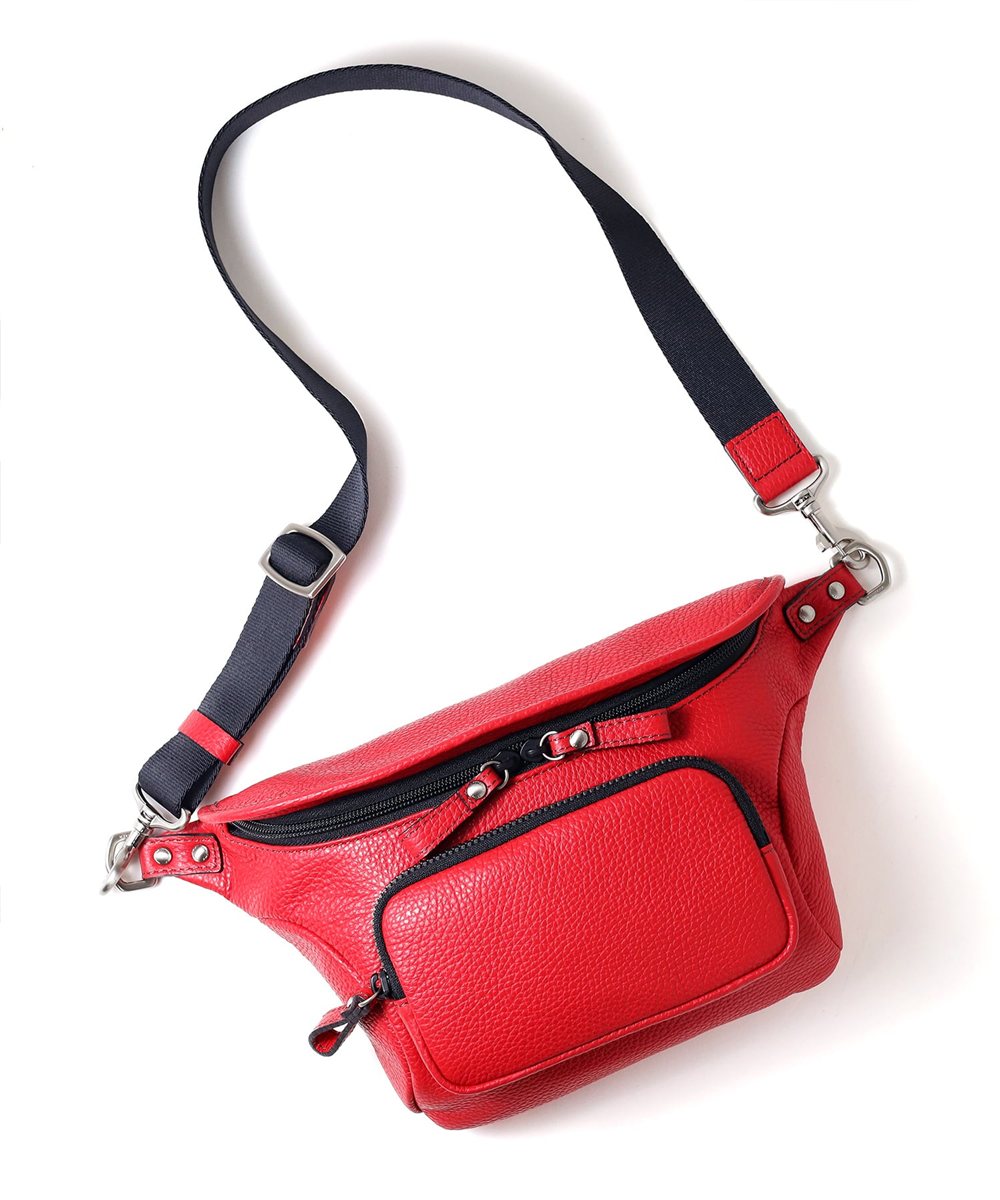 フジタカ ミーツ HIROSHI SEO 旅するスリングヨコ型 ウエストバッグ