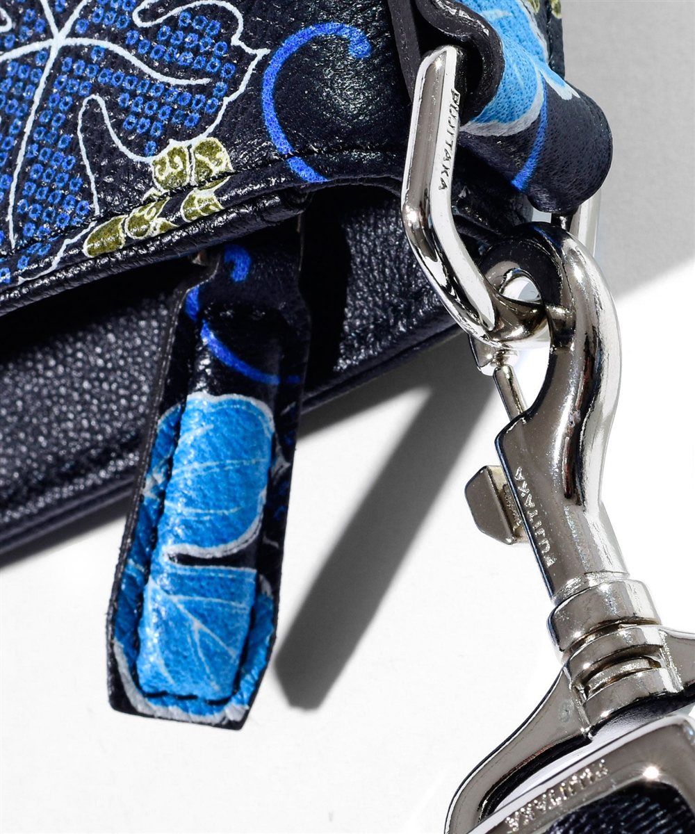 フジタカ ミーツ KARAKUSA KYOTO Leather レザーショルダーバッグ B5