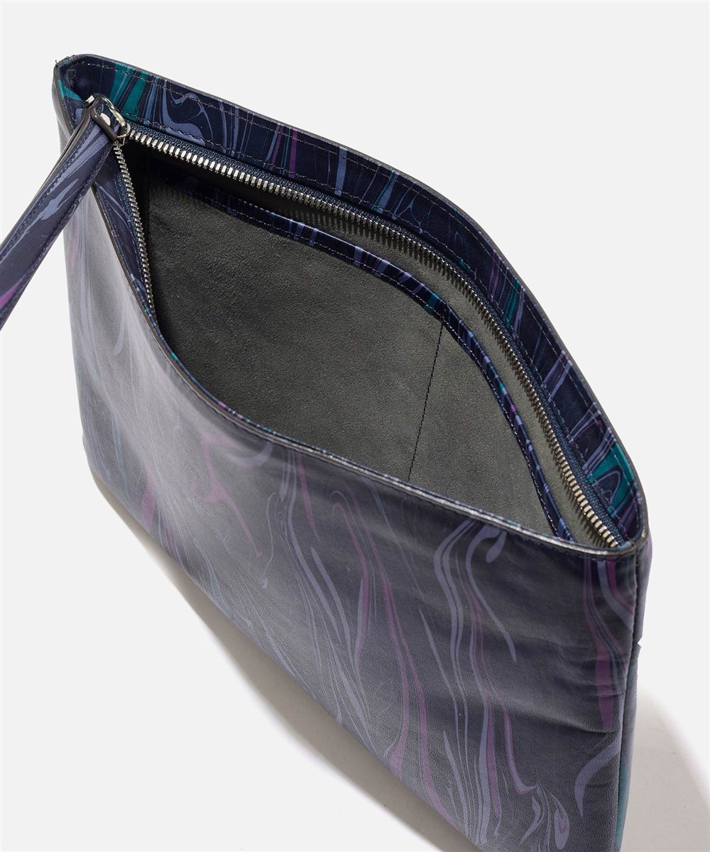 フジタカ ミーツ SUMINAGASHI KYOTO Leather レザークラッチバッグ B5