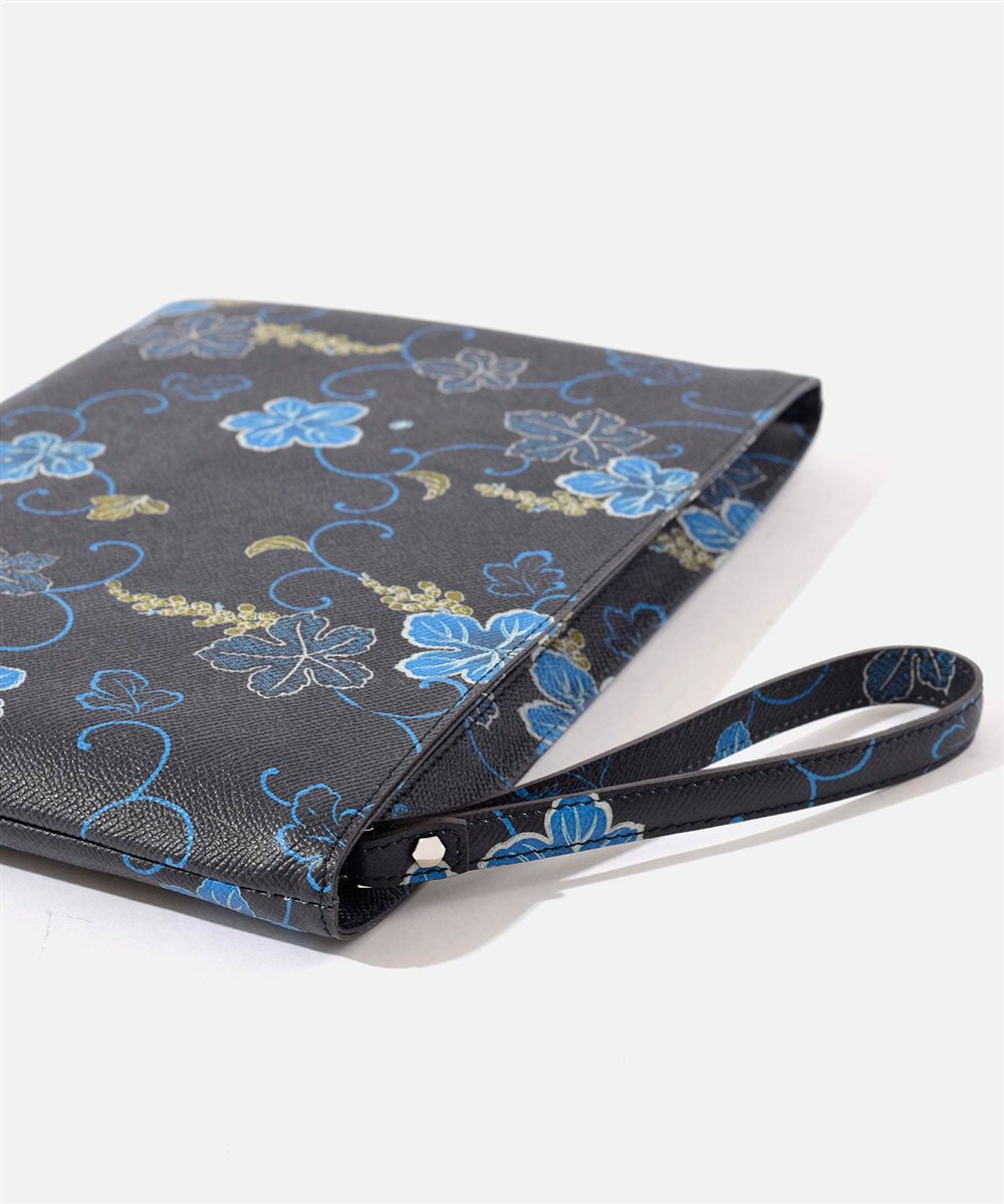 フジタカ ミーツ KARAKUSA KYOTO Leather レザークラッチバッグ B5