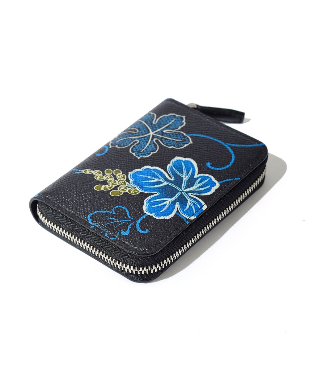 フジタカ ミーツ KARAKUSA KYOTO Leather 小銭入れ BOX型 カード段付き