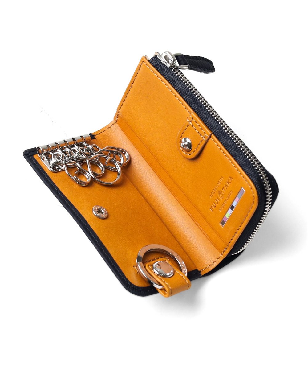 フジタカ バブル 小銭入れ付き キーケース 5連