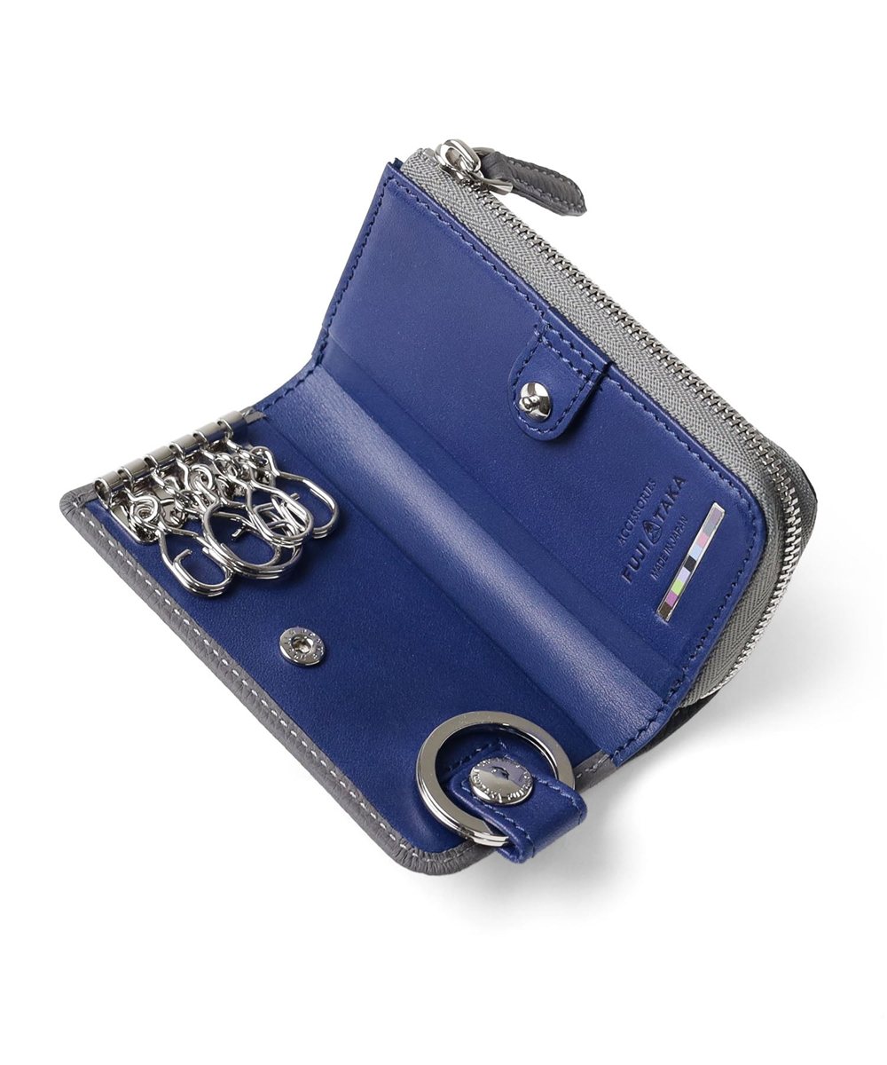 フジタカ バブル 小銭入れ付き キーケース 5連