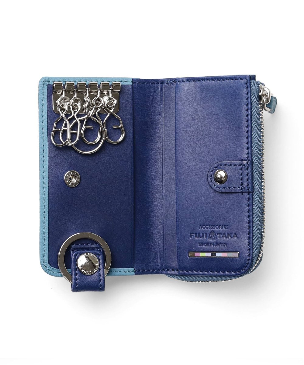 フジタカ バブル 小銭入れ付き キーケース 5連