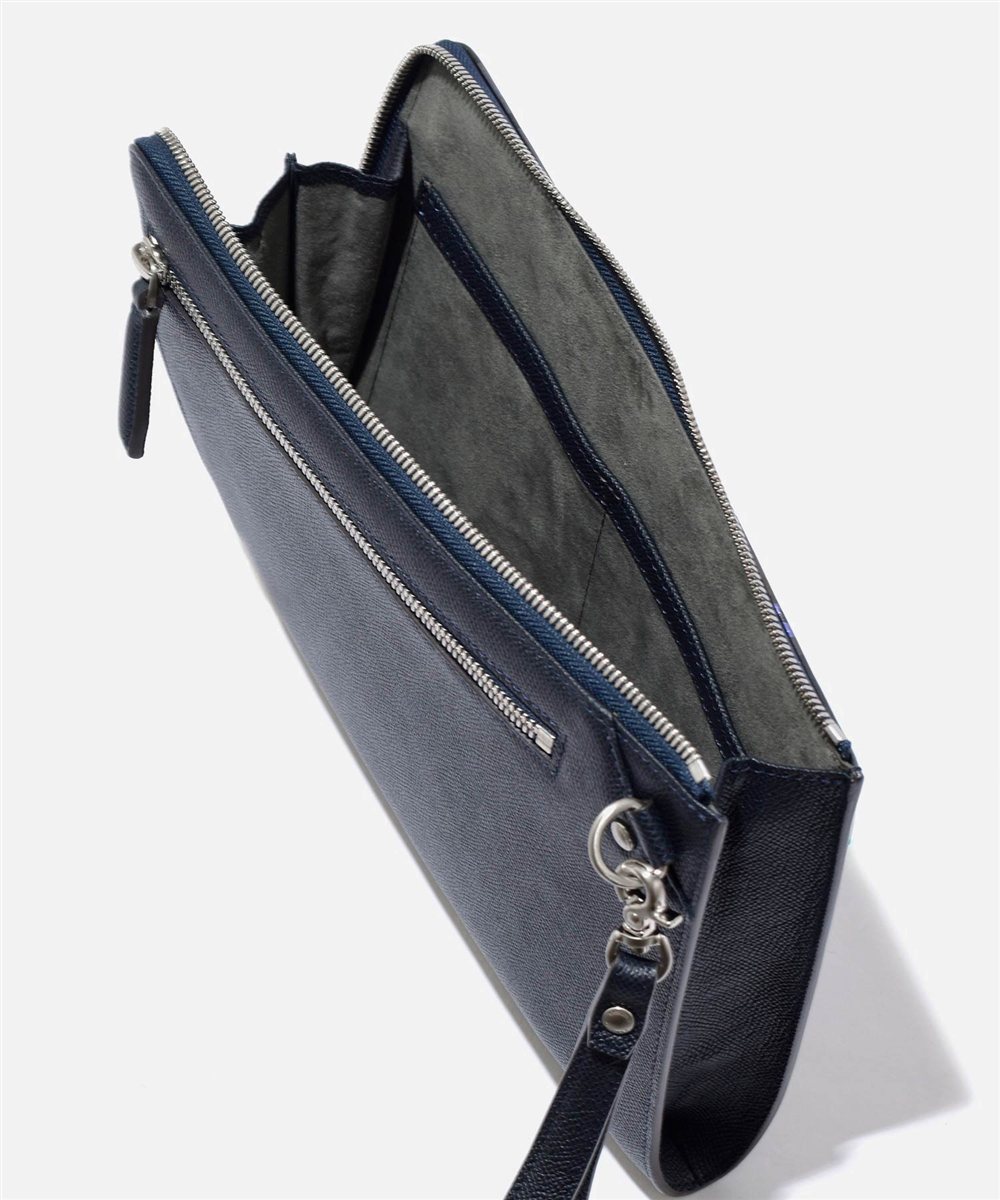 フジタカ ミーツ HAKU KYOTO Leather レザークラッチバッグ B5