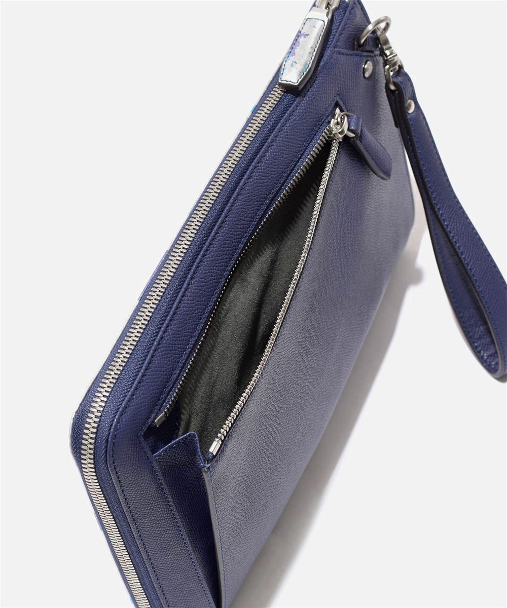 フジタカ ミーツ HAKU KYOTO Leather レザークラッチバッグ B5