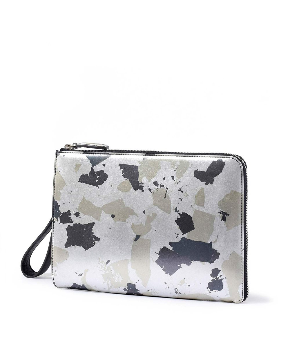 フジタカ ミーツ HAKU KYOTO Leather レザークラッチバッグ B5