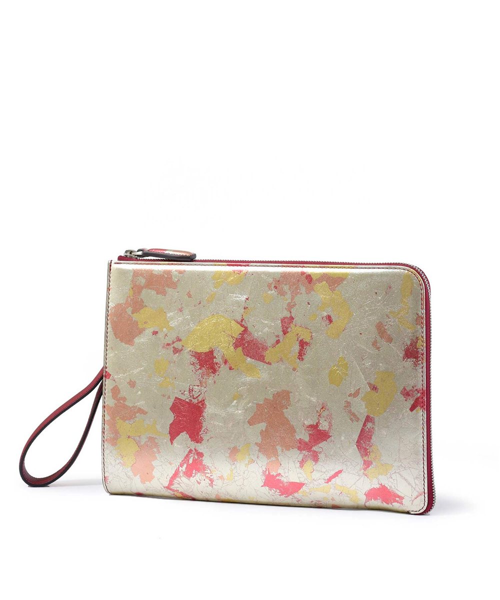 フジタカ ミーツ HAKU KYOTO Leather レザークラッチバッグ B5