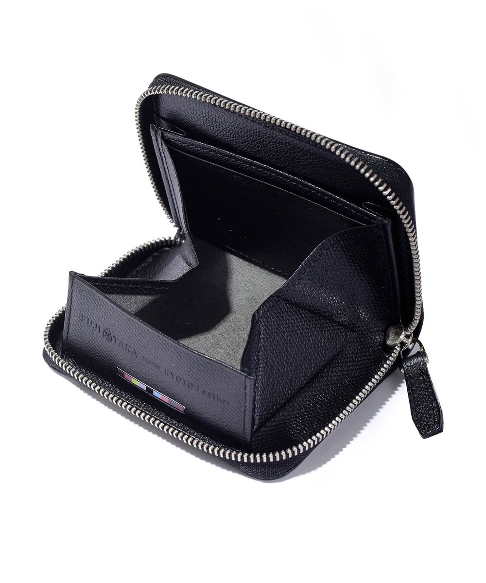フジタカ ミーツ HAKU KYOTO Leather 小銭入れ BOX型 カード段付き