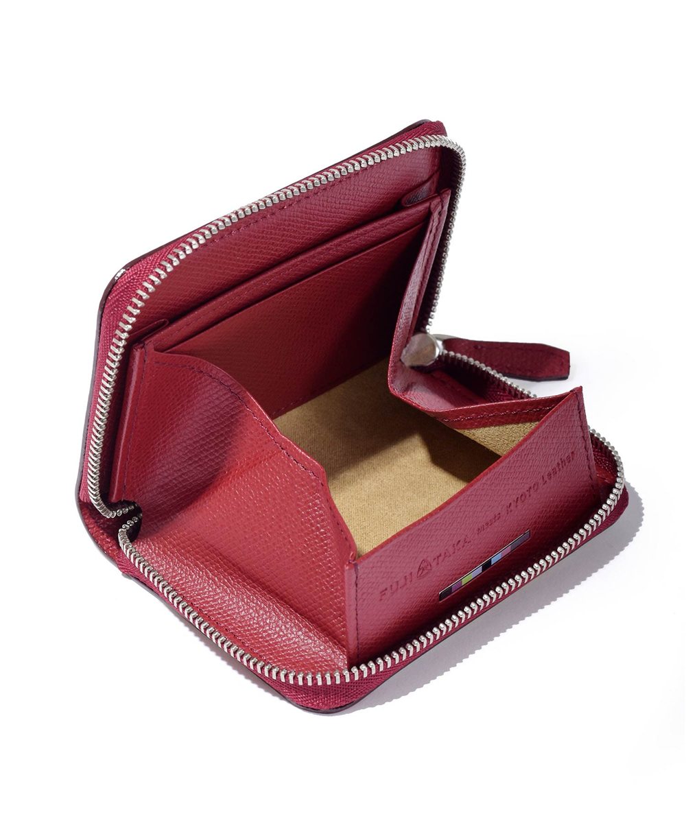 フジタカ ミーツ HAKU KYOTO Leather 小銭入れ BOX型 カード段付き