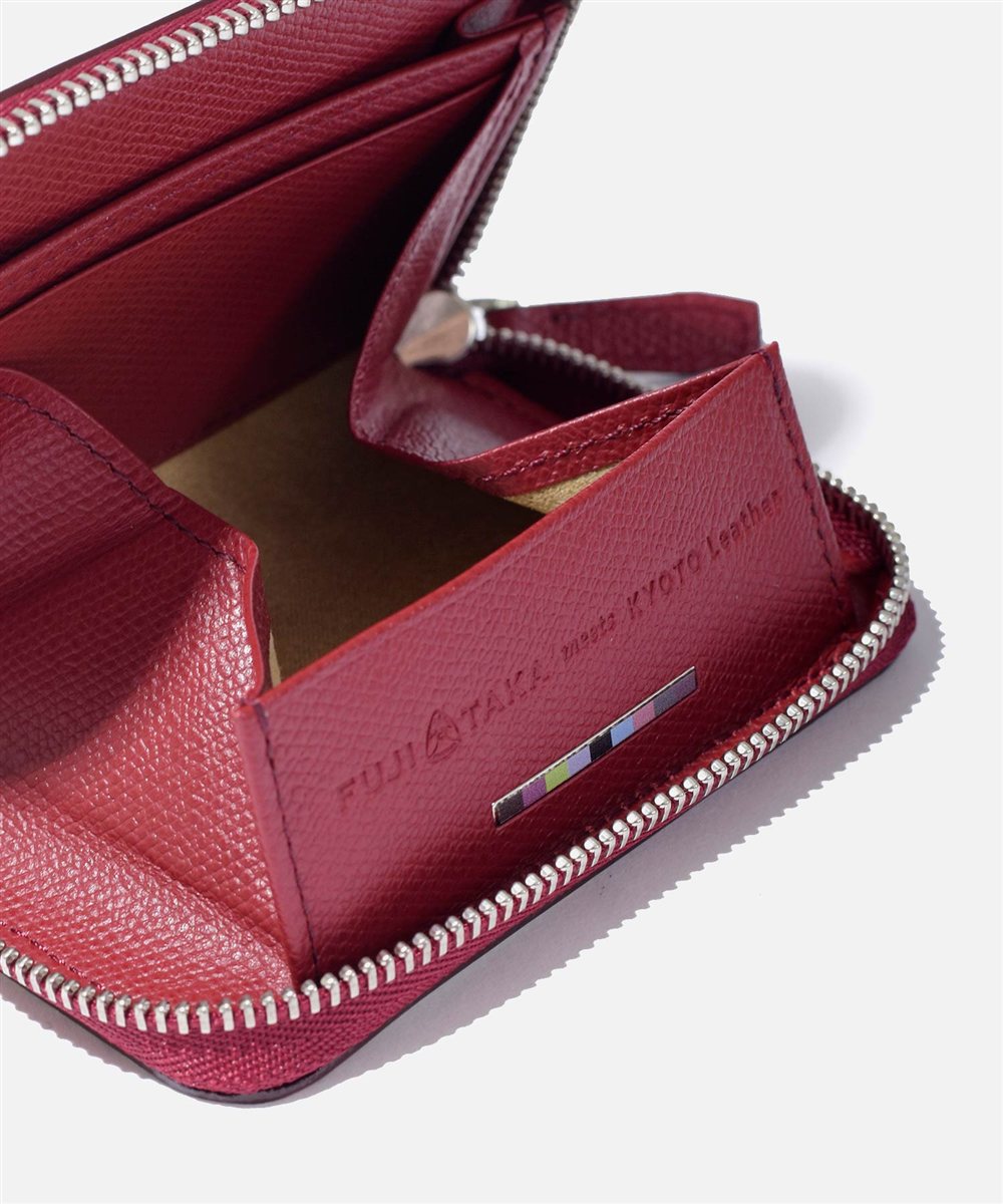 フジタカ ミーツ HAKU KYOTO Leather 小銭入れ BOX型 カード段付き