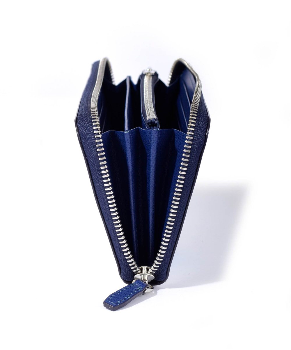 フジタカ ミーツ HAKU KYOTO Leather 長財布 ラウンドファスナー カード段16