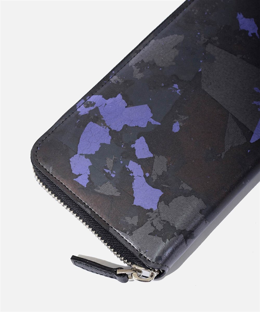 フジタカ ミーツ HAKU KYOTO Leather 長財布 ラウンドファスナー カード段16