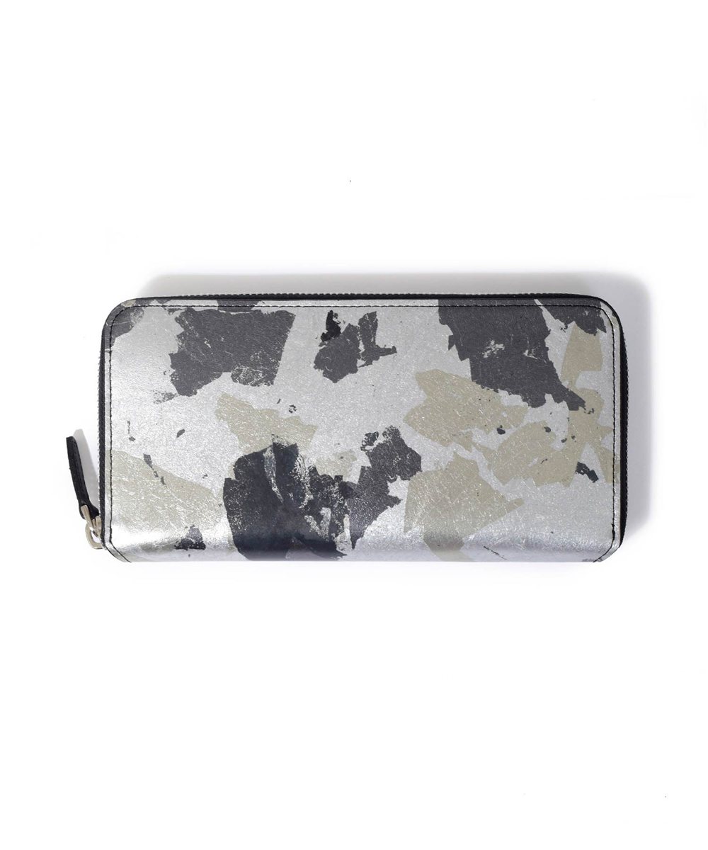 フジタカ ミーツ HAKU KYOTO Leather 長財布 ラウンドファスナー カード段16