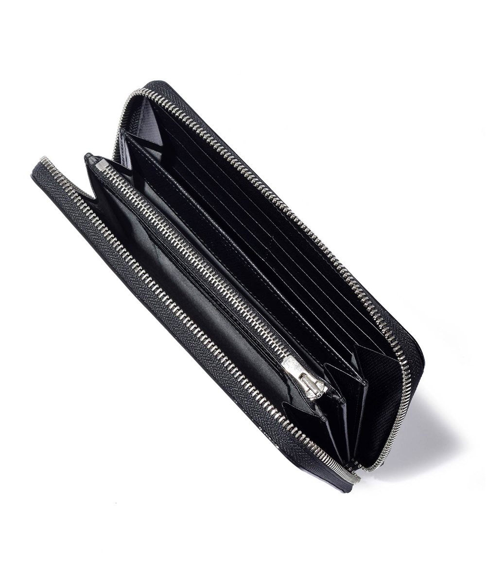 フジタカ ミーツ HAKU KYOTO Leather 長財布 ラウンドファスナー カード段16