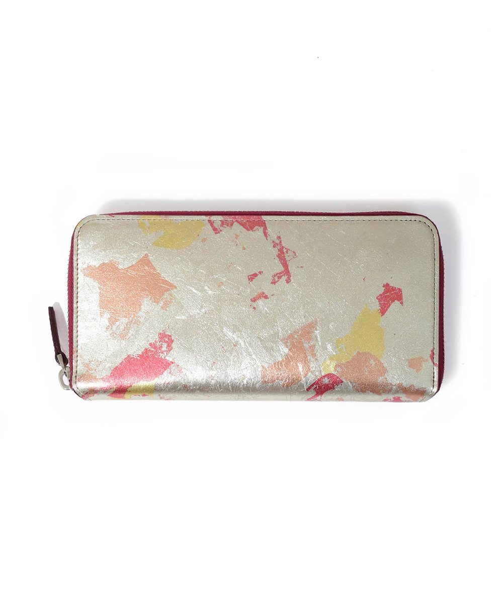 フジタカ ミーツ HAKU KYOTO Leather 長財布 ラウンドファスナー カード段16