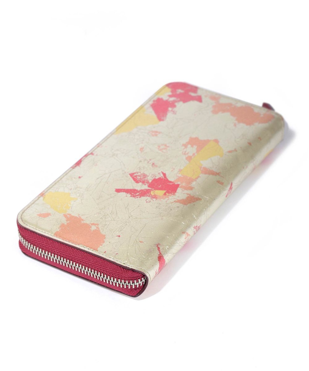 フジタカ ミーツ HAKU KYOTO Leather 長財布 ラウンドファスナー カード段16