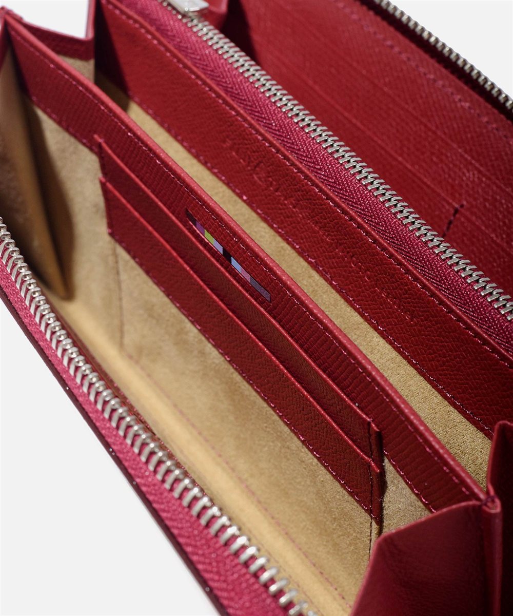 フジタカ ミーツ HAKU KYOTO Leather 長財布 ラウンドファスナー カード段16