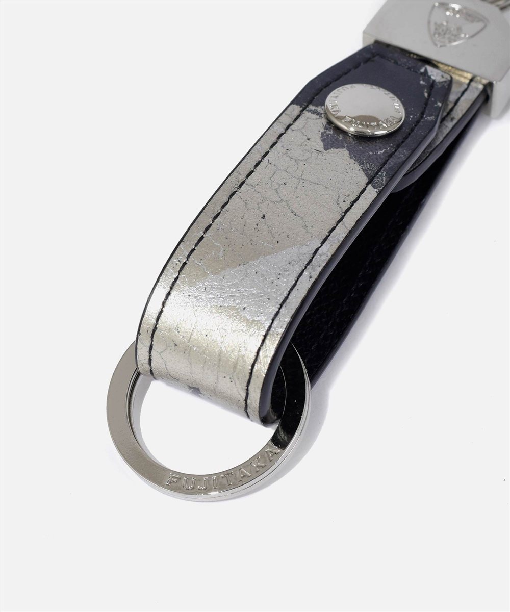 フジタカ ミーツ HAKU KYOTO Leather キーホルダー 3連