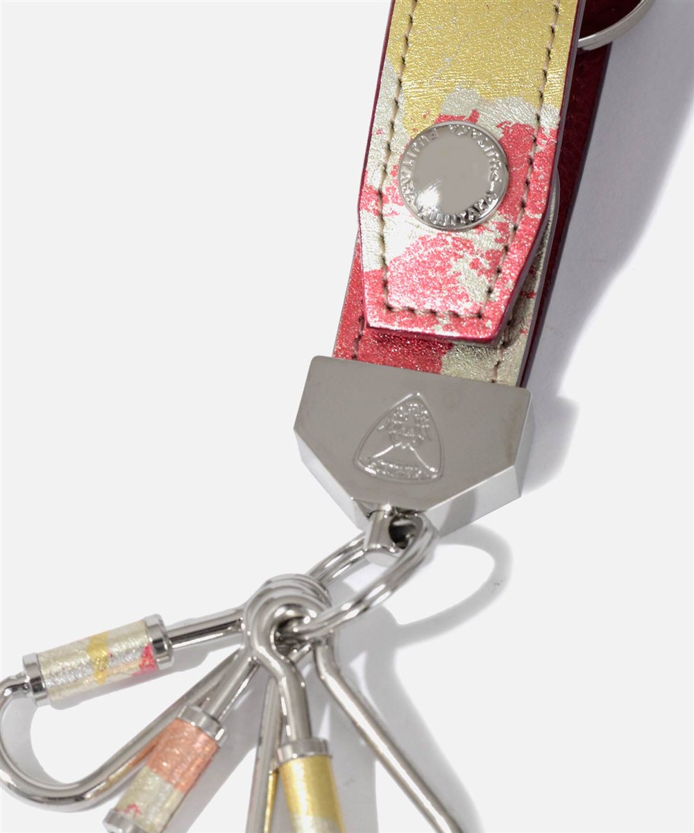 フジタカ ミーツ HAKU KYOTO Leather キーホルダー 3連