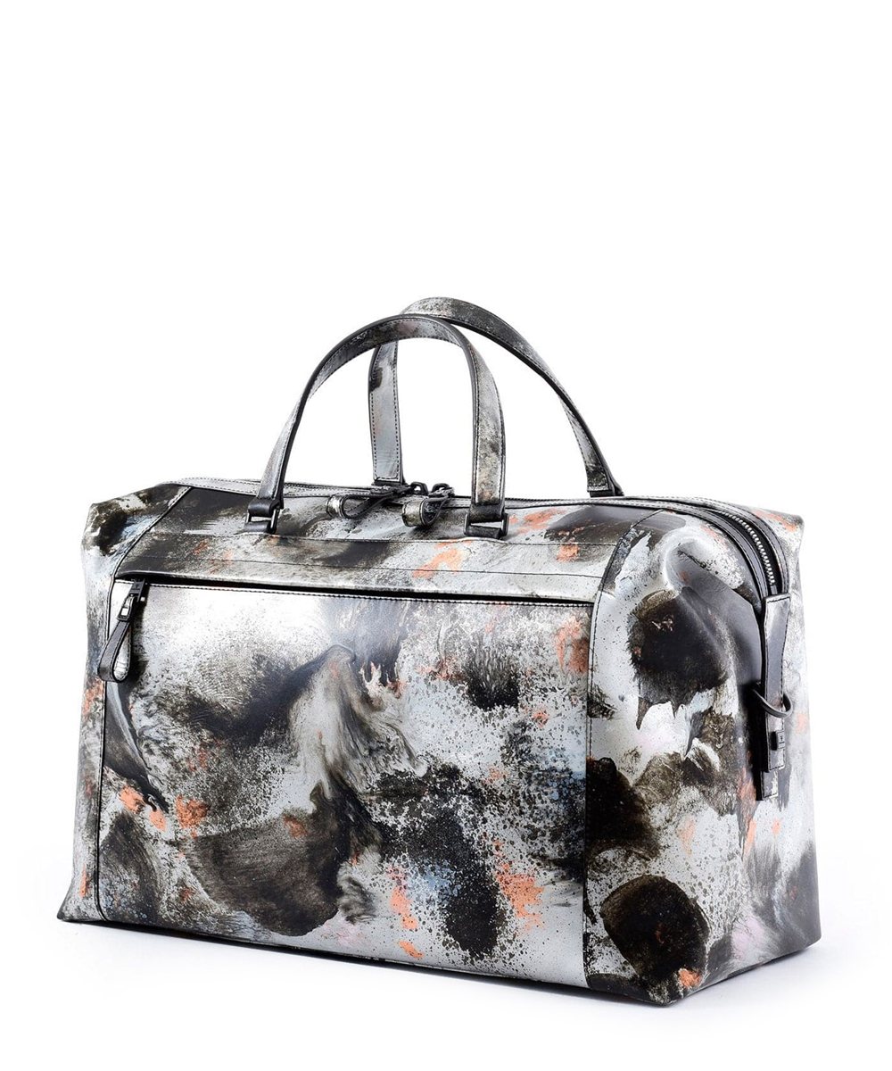 フジタカ ミーツ KYOTO Leather Brush dyeing ボストンバッグ