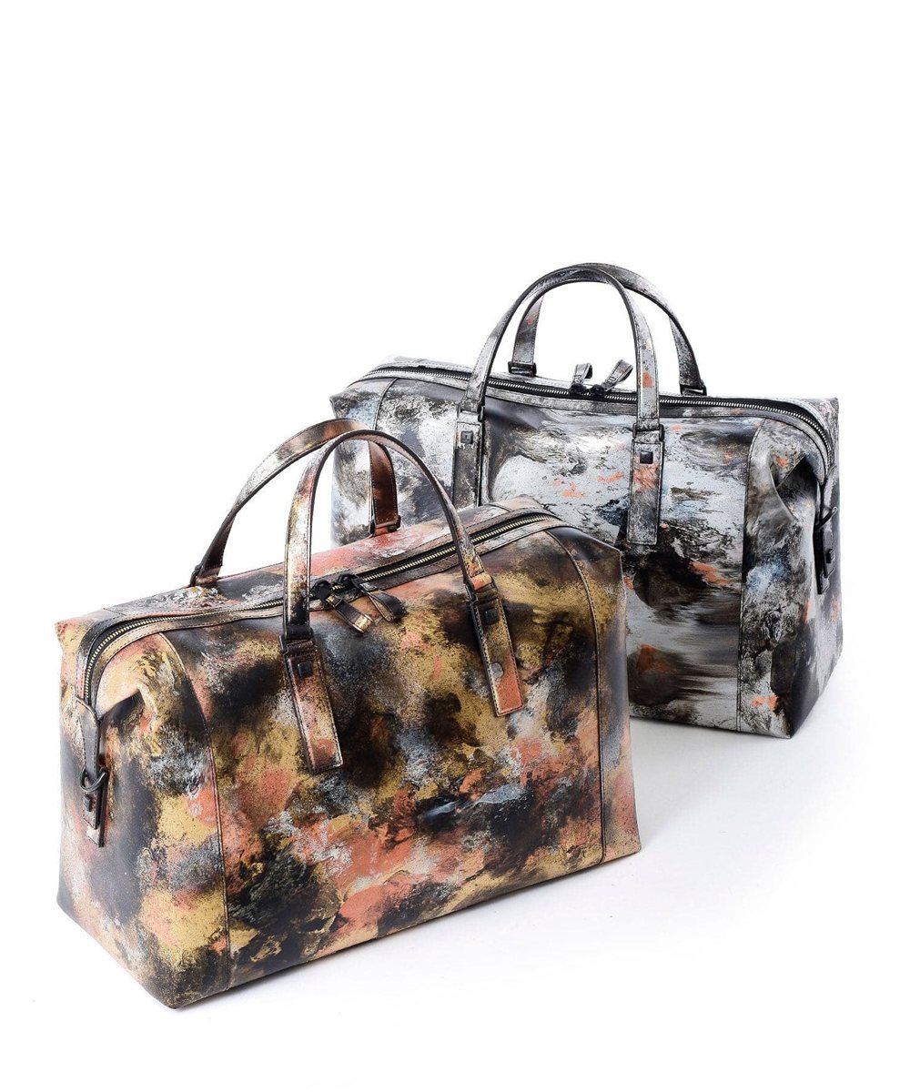 フジタカ ミーツ KYOTO Leather Brush dyeing ボストンバッグ