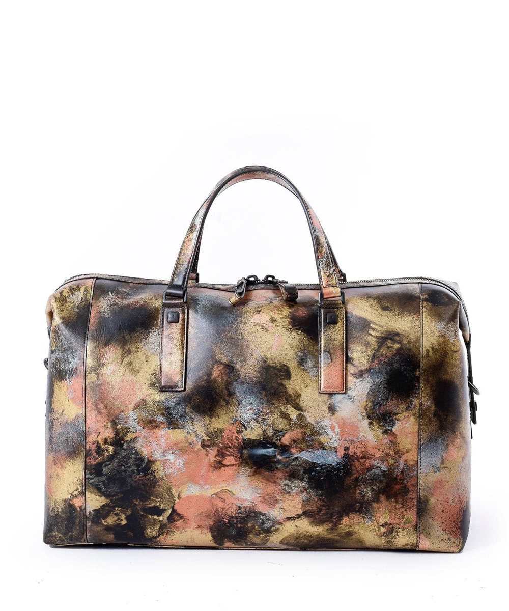 フジタカ ミーツ KYOTO Leather Brush dyeing ボストンバッグ